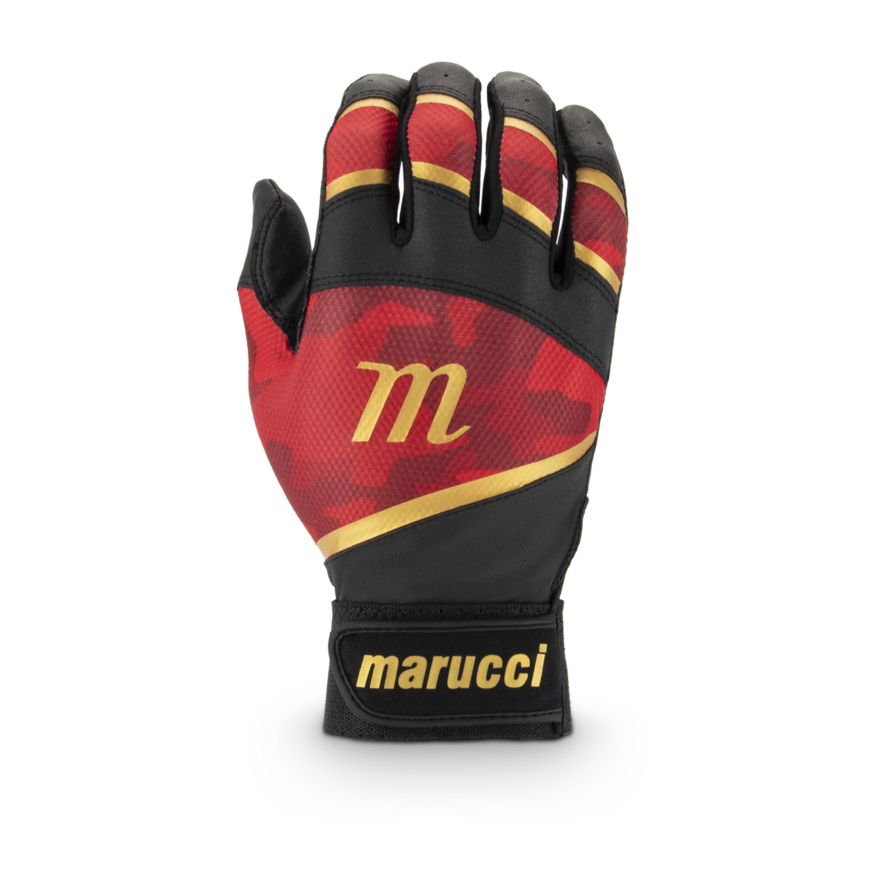 Marucci Foxtrot Tee Ball Youth Batting Glove - Black/Red 3 Marucci Foxtrot Tee Ball Youth Batting Glove - Black/Red