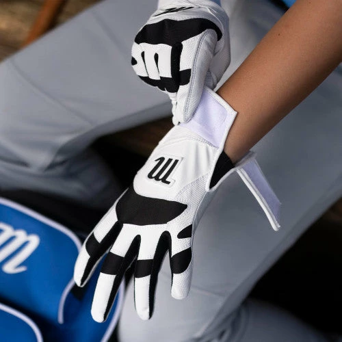 Marucci Signature Youth Batting Glove - White 6 Marucci Signature Youth Batting Glove - White - Image 4